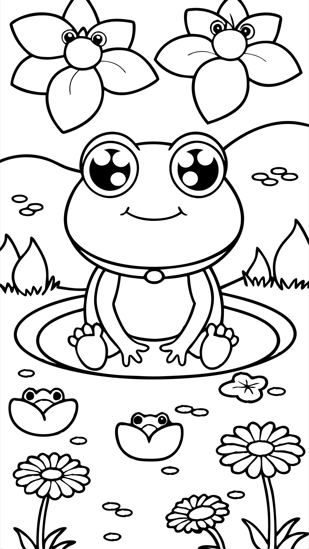 keroppi coloring page